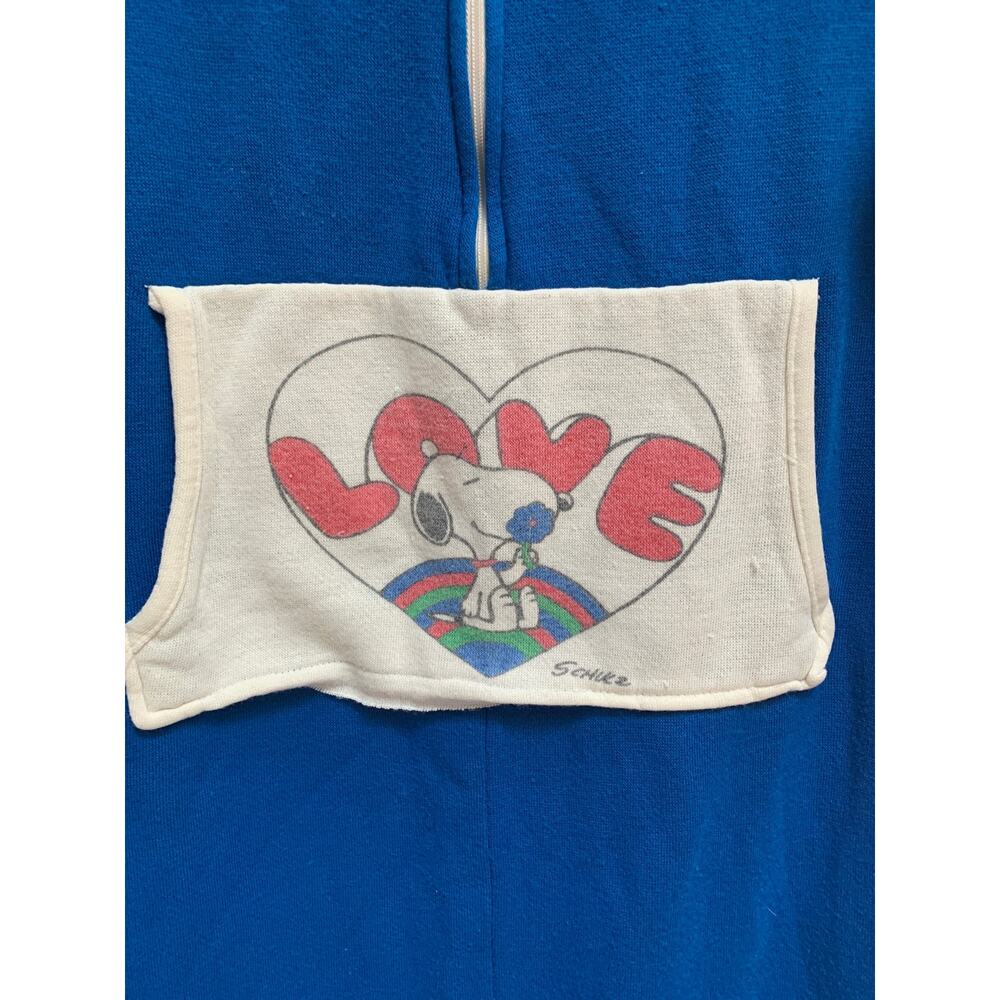 Fabulous Vintage Sears Snoopy Pullover Pajamas / House Robe Size Small - Picture 4 of 10